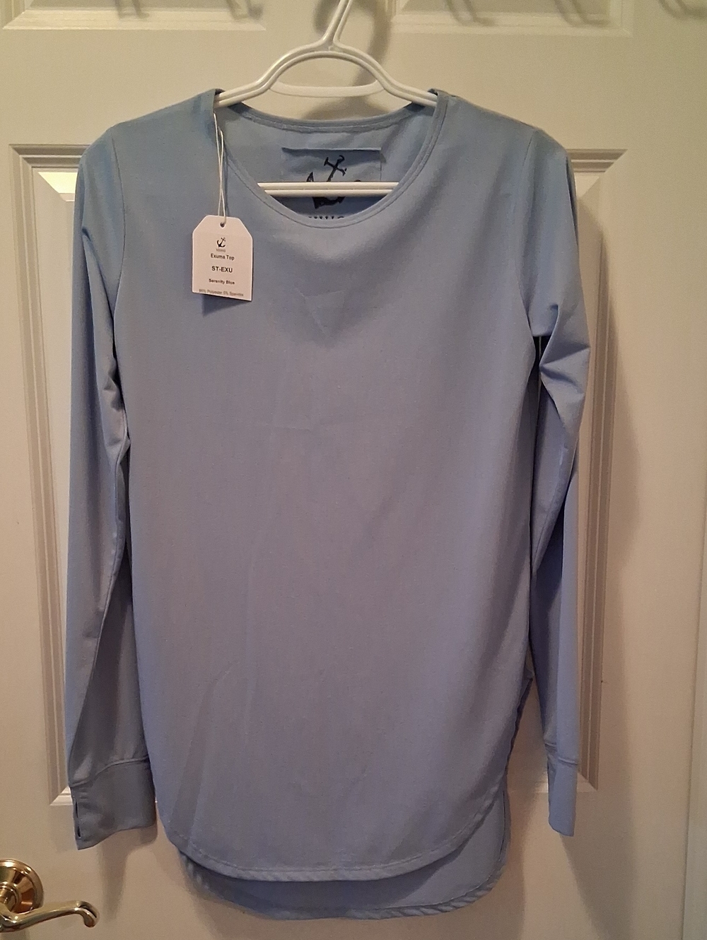 HIHO Light Blue Long Sleeve Exuma Top Size S